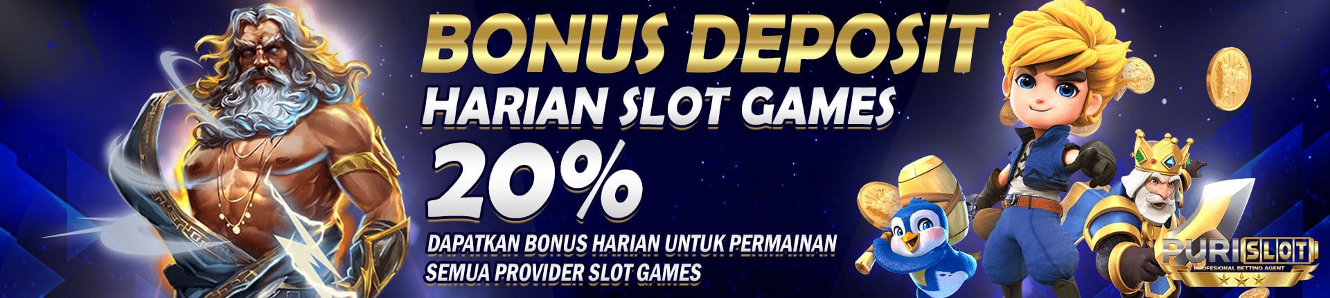 Bonus Deposit Harian Slot 20%